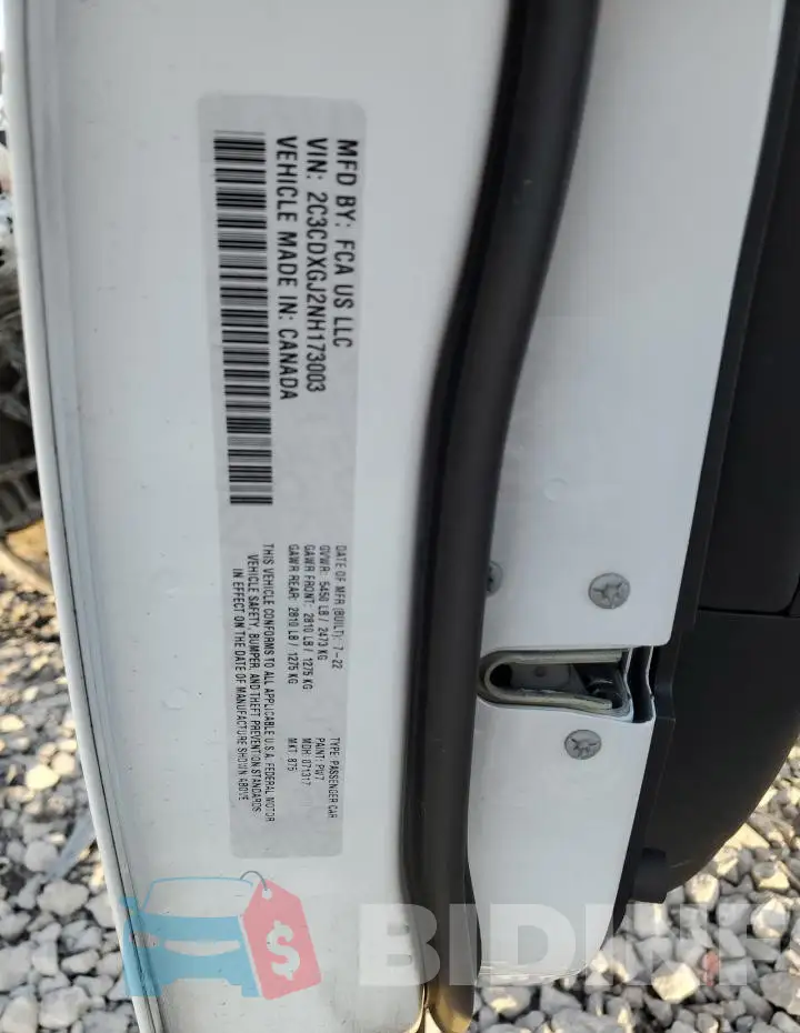 2C3CDXGJ2NH173003 Photo# 12