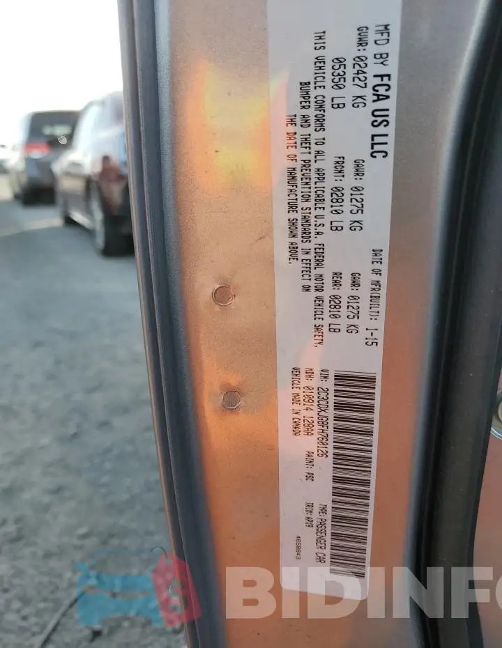 2C3CDXJG8FH760126 Photo# 12