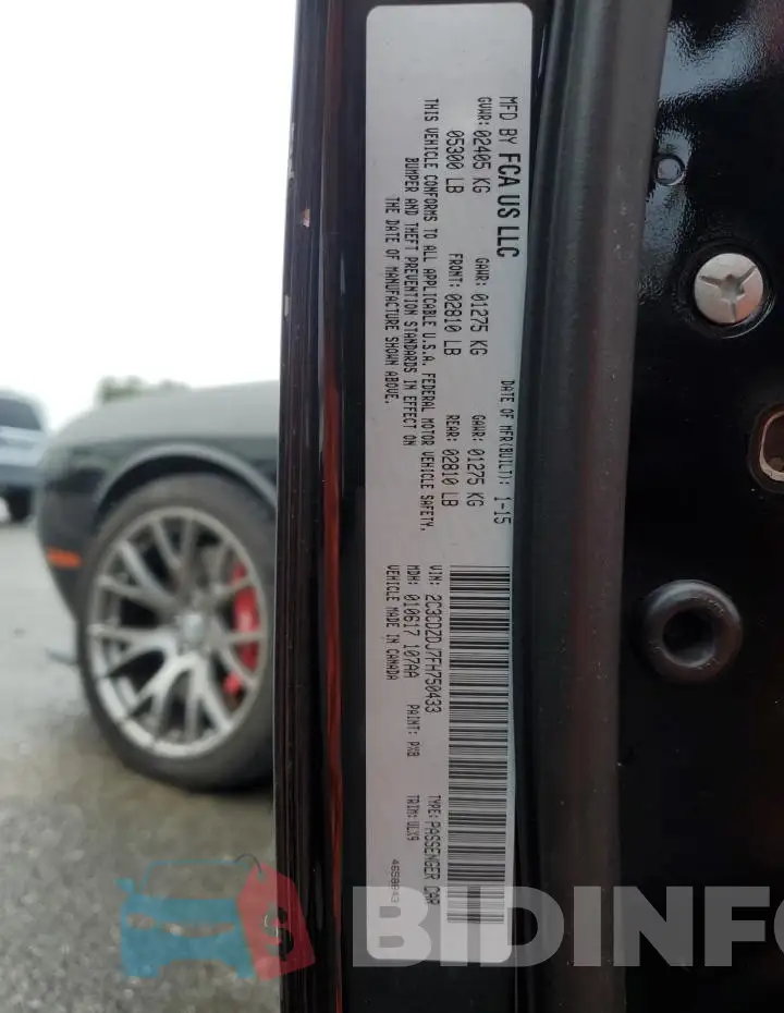 2C3CDZDJ7FH750433 Photo# 12