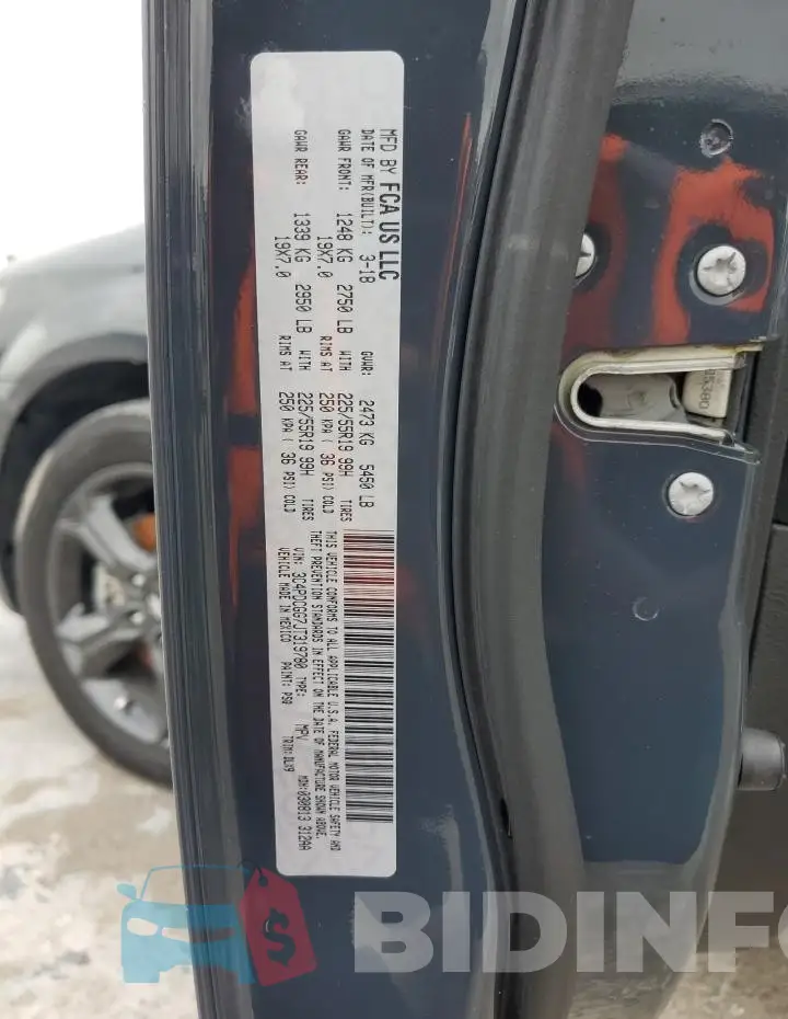 3C4PDCGG7JT319780 Photo# 13
