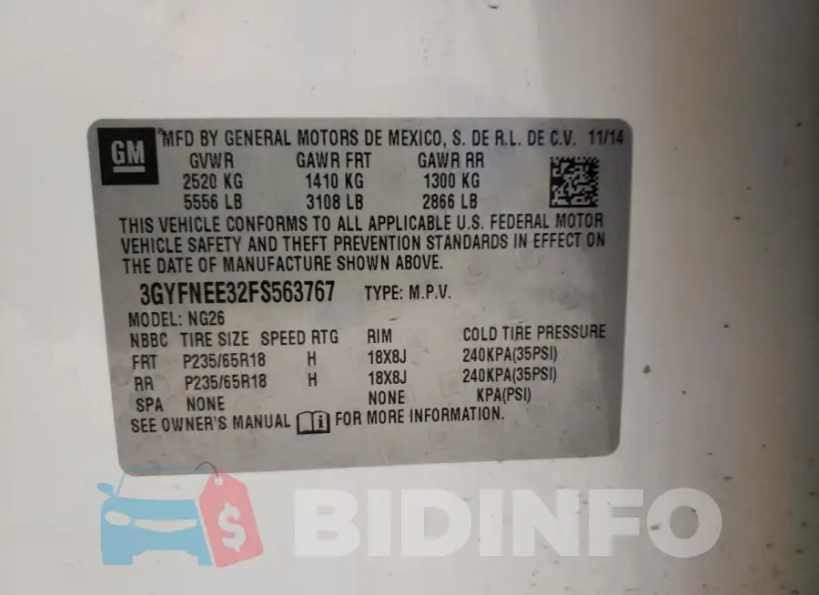 3GYFNEE32FS563767 Photo# 13