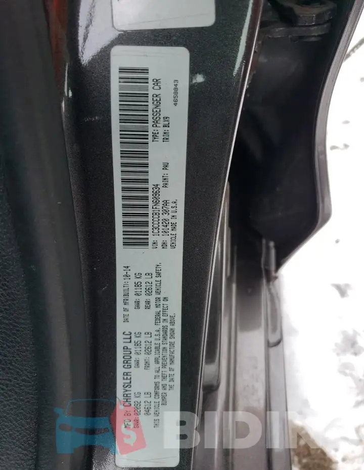 1C3CCCCB1FN609634 Photo# 12