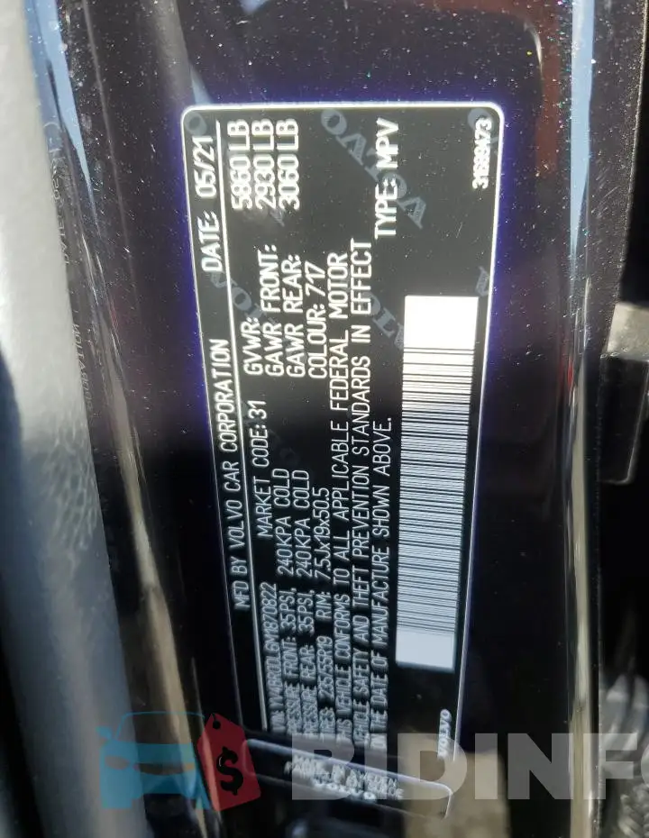YV4BR0DL6M1870822 Photo# 13