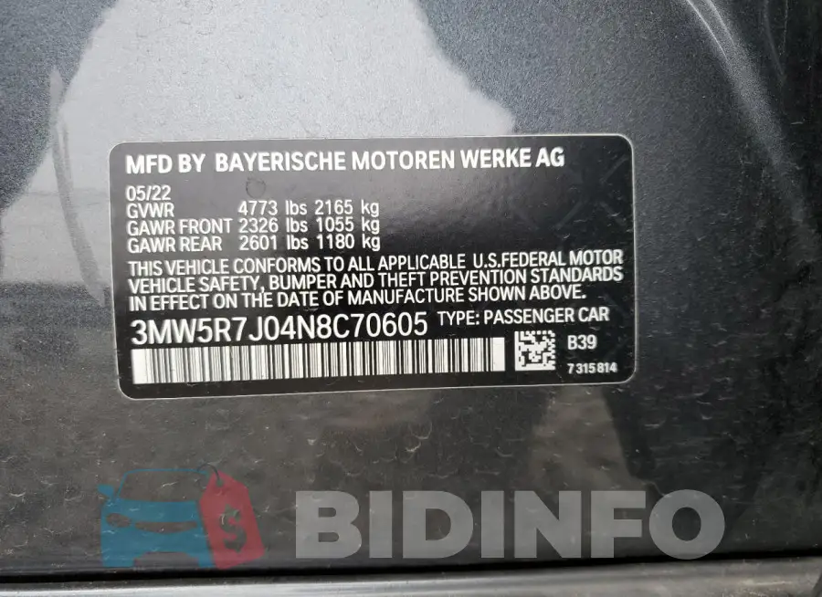 3MW5R7J04N8C70605 Photo# 12