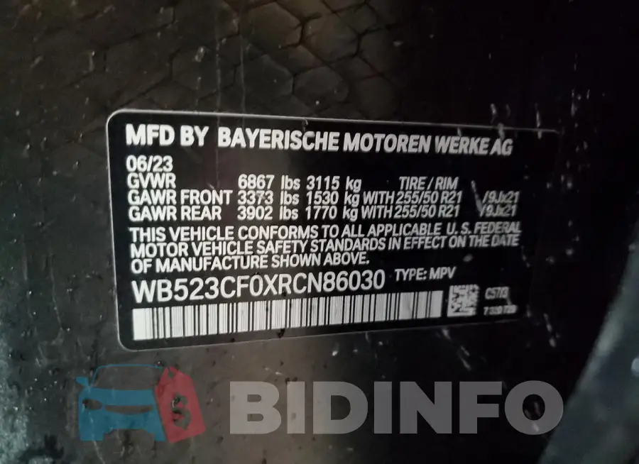 WB523CF0XRCN86030 Photo# 13