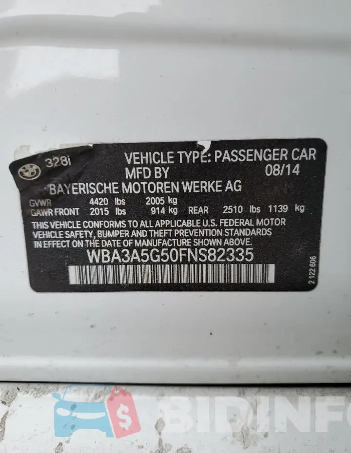 WBA3A5G50FNS82335 Photo# 12