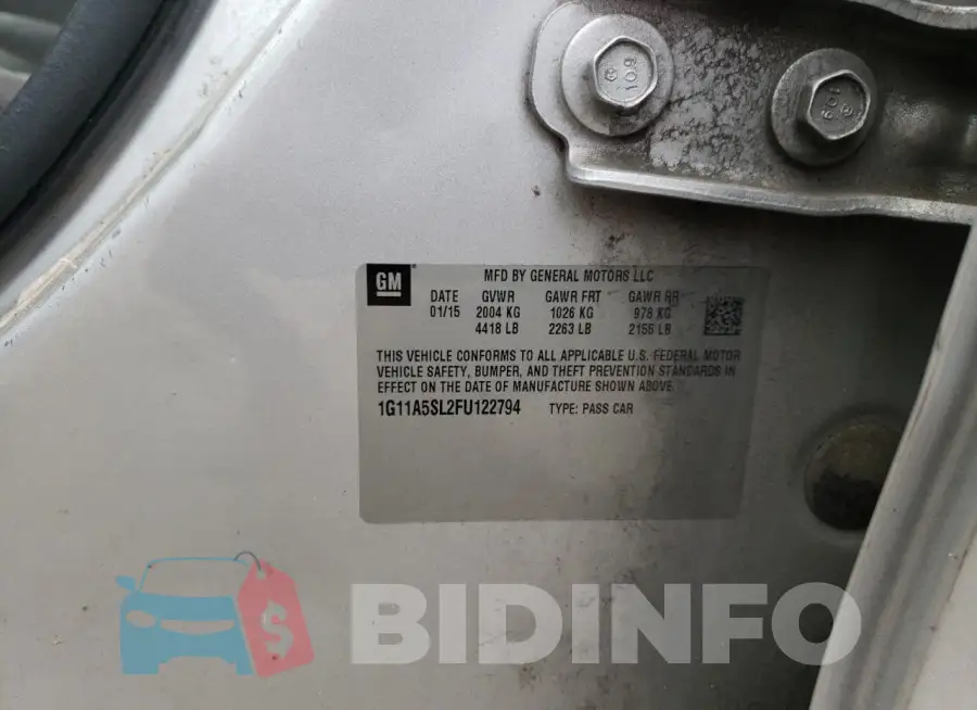 1G11A5SL2FU122794 Photo# 12