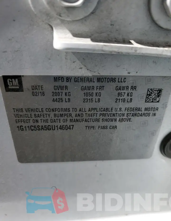 1G11C5SA5GU146047 Photo# 12