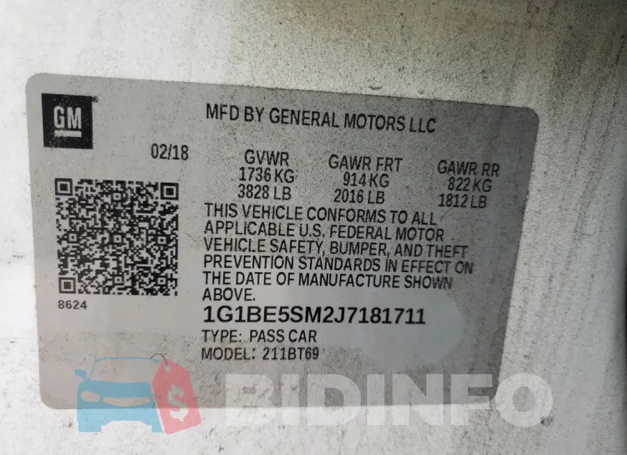 1G1BE5SM2J7181711 Photo# 10
