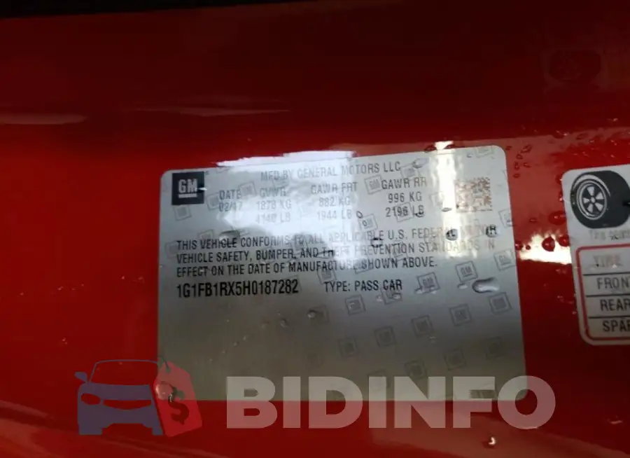 1G1FB1RX5H0187282 Photo# 10