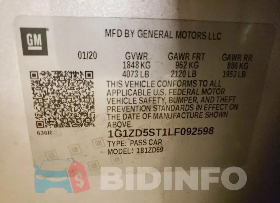 1G1ZD5ST1LF092598 Photo# 12