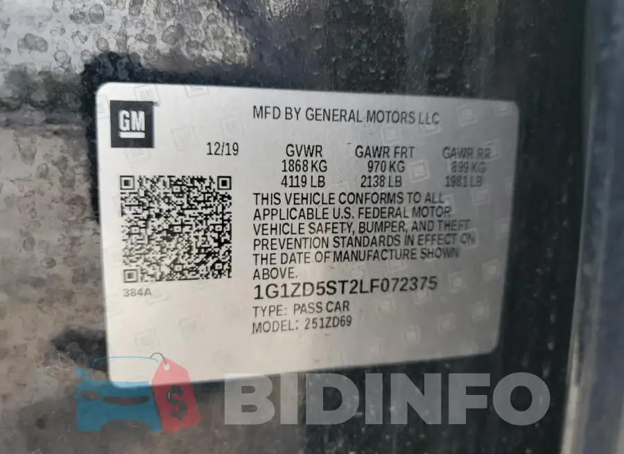 1G1ZD5ST2LF072375 Photo# 12