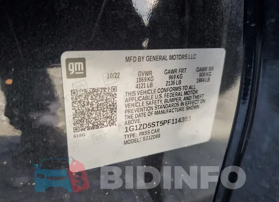 1G1ZD5ST5PF114303 Photo# 13