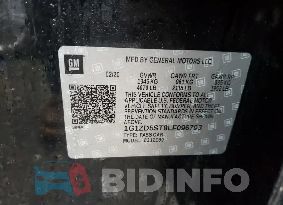 1G1ZD5ST8LF096793 Photo# 12