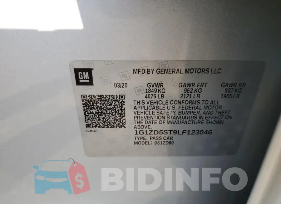 1G1ZD5ST9LF123046 Photo# 12