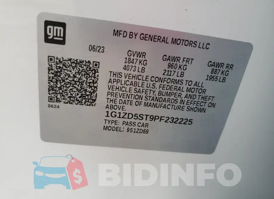 1G1ZD5ST9PF232225 Photo# 13