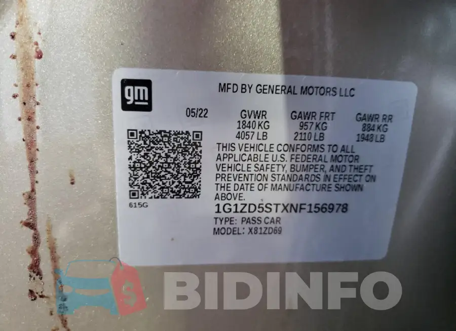1G1ZD5STXNF156978 Photo# 12