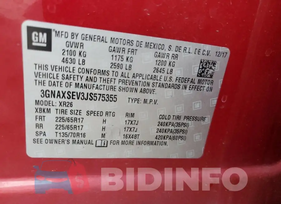 3GNAXSEV3JS575355 Photo# 13