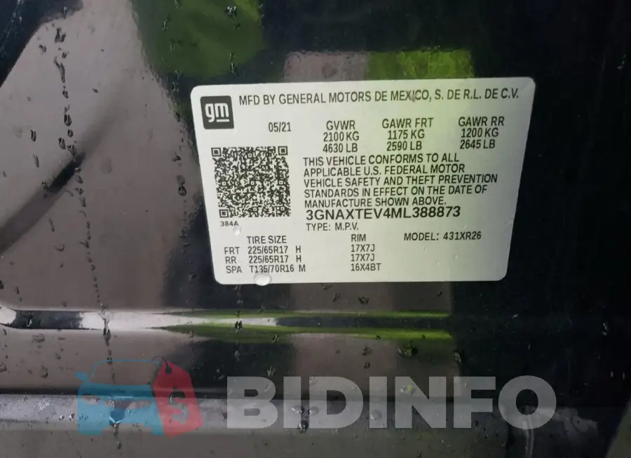 3GNAXTEV4ML388873 Photo# 13