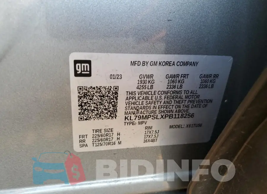 KL79MPSLXPB118256 Photo# 12