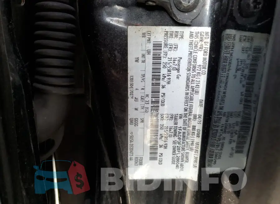 1FADP3F28FL286040 Photo# 12