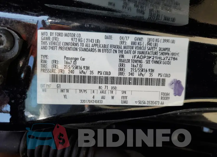 1FADP3K21HL272764 Photo# 12