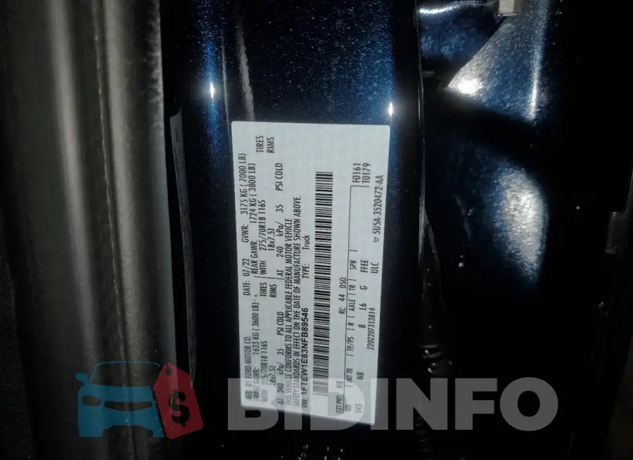 1FTEW1E83NFB89546 Photo# 12