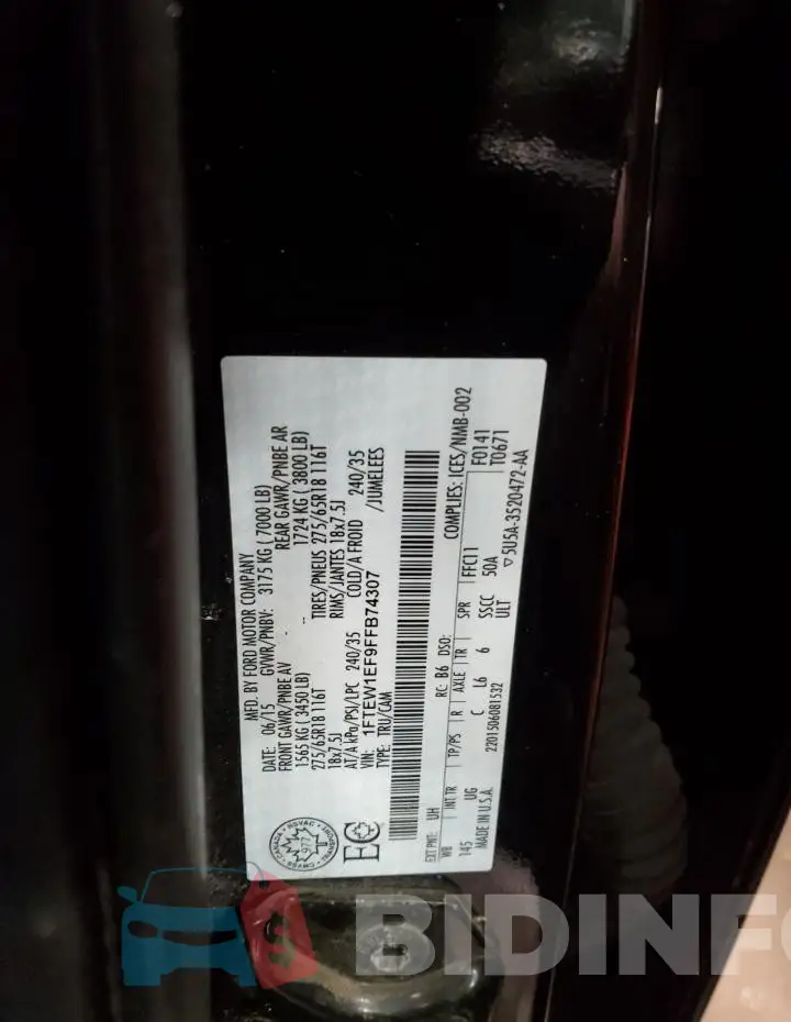 1FTEW1EF9FFB74307 Photo# 12