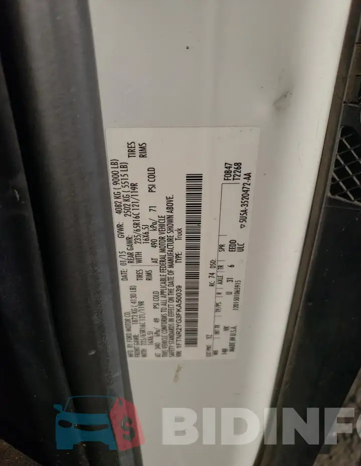 1FTNR2YG3FKA50039 Photo# 13
