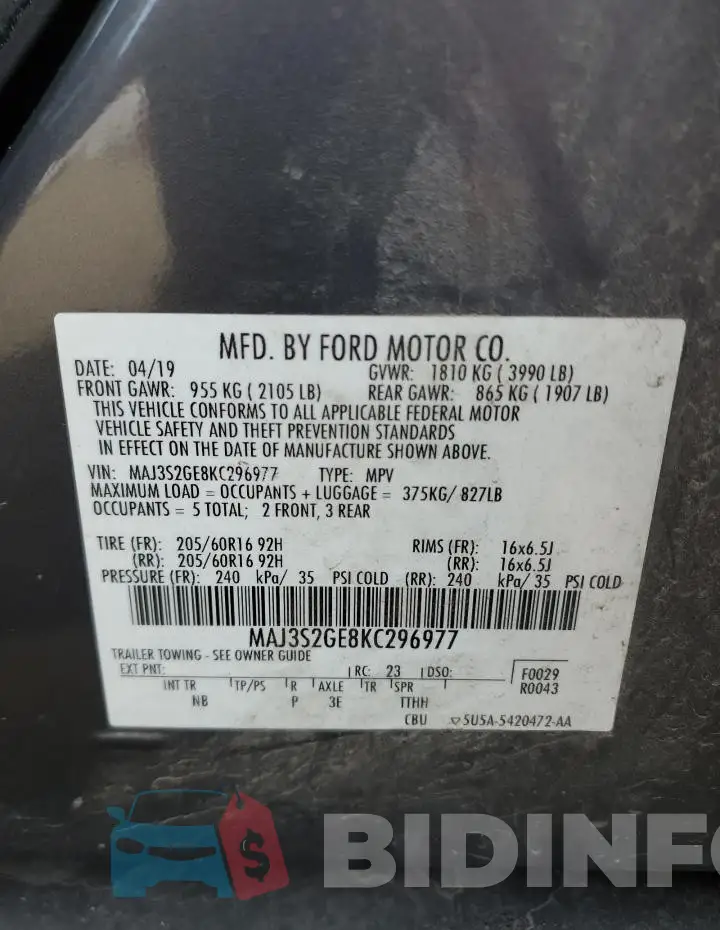 MAJ3S2GE8KC296977 Photo# 12