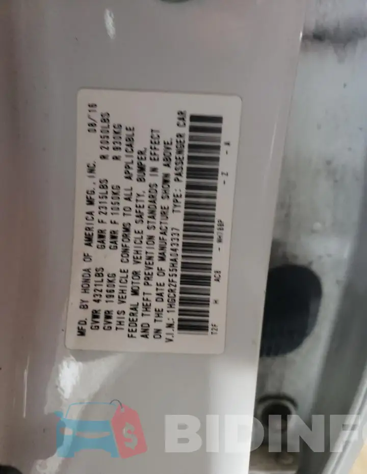 1HGCR2F55HA043337 Photo# 12