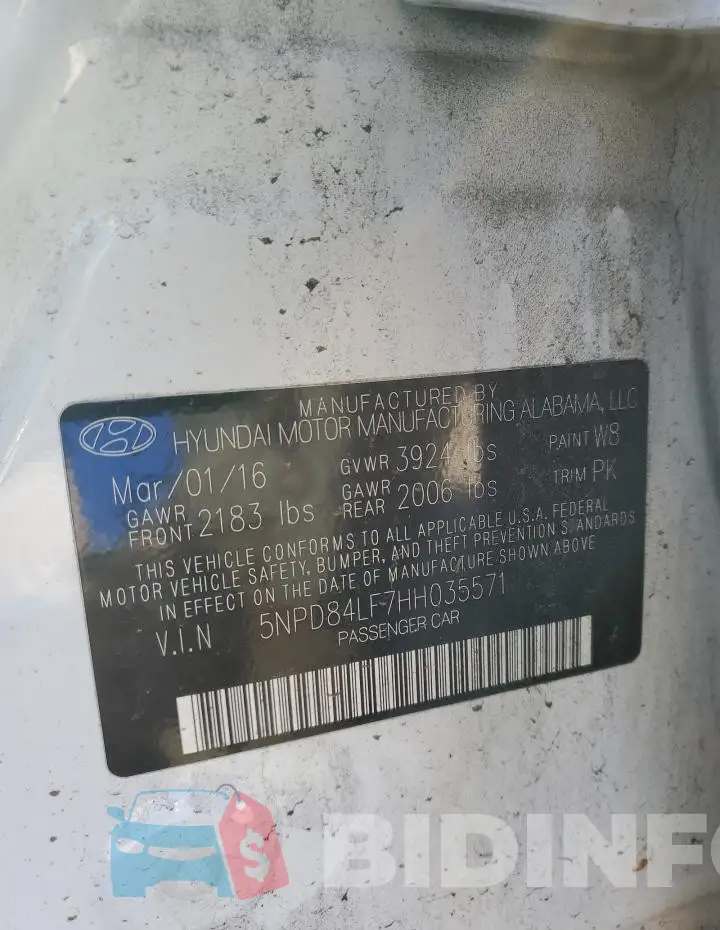5NPD84LF7HH035571 Photo# 13