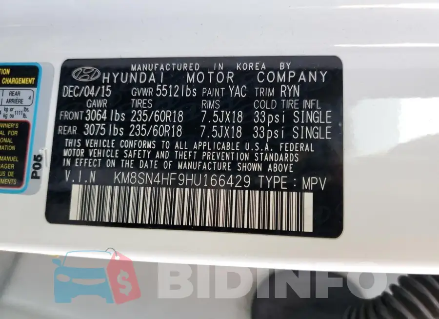 KM8SN4HF9HU166429 Photo# 13
