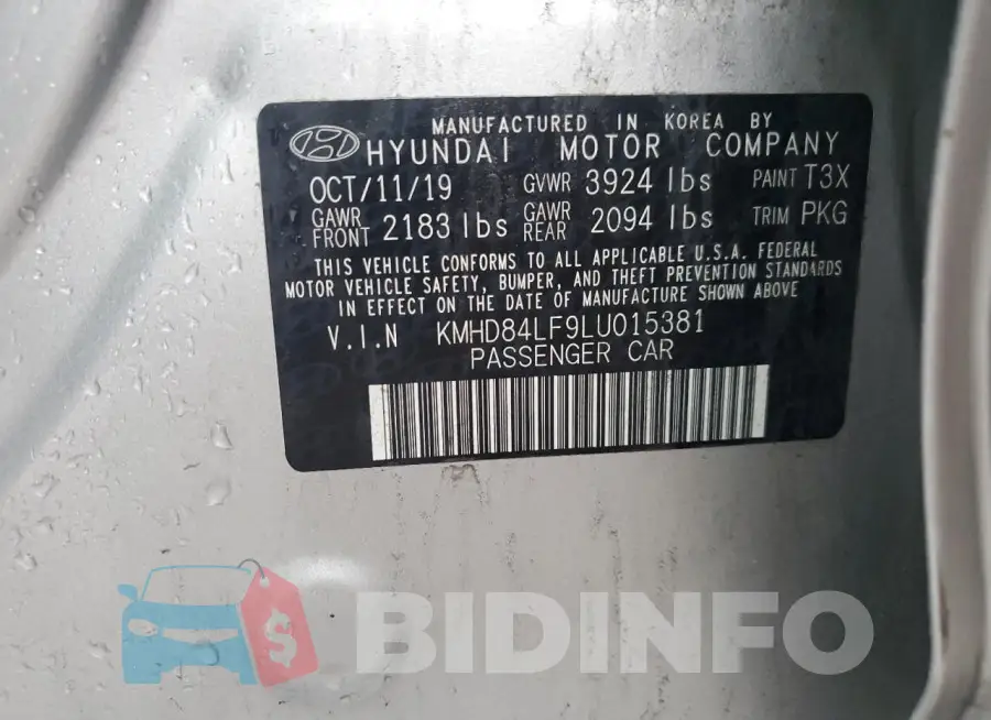 KMHD84LF9LU015381 Photo# 12