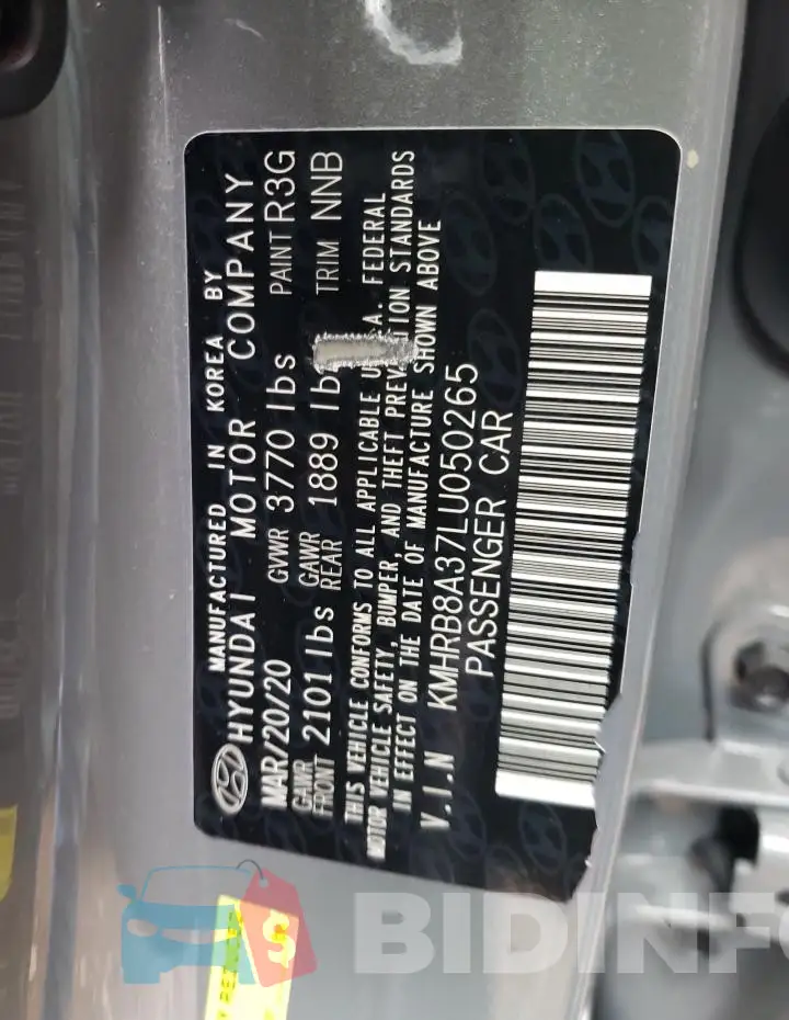 KMHRB8A37LU050265 Photo# 12