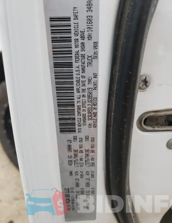 3C6UR5DL2JG395019 Photo# 12