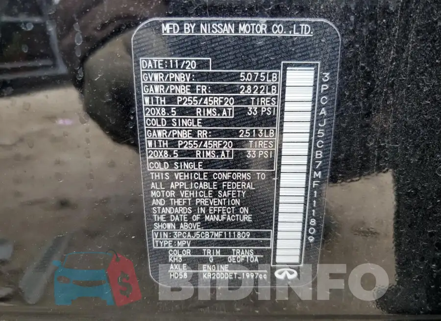 3PCAJ5CB7MF111809 Photo# 13