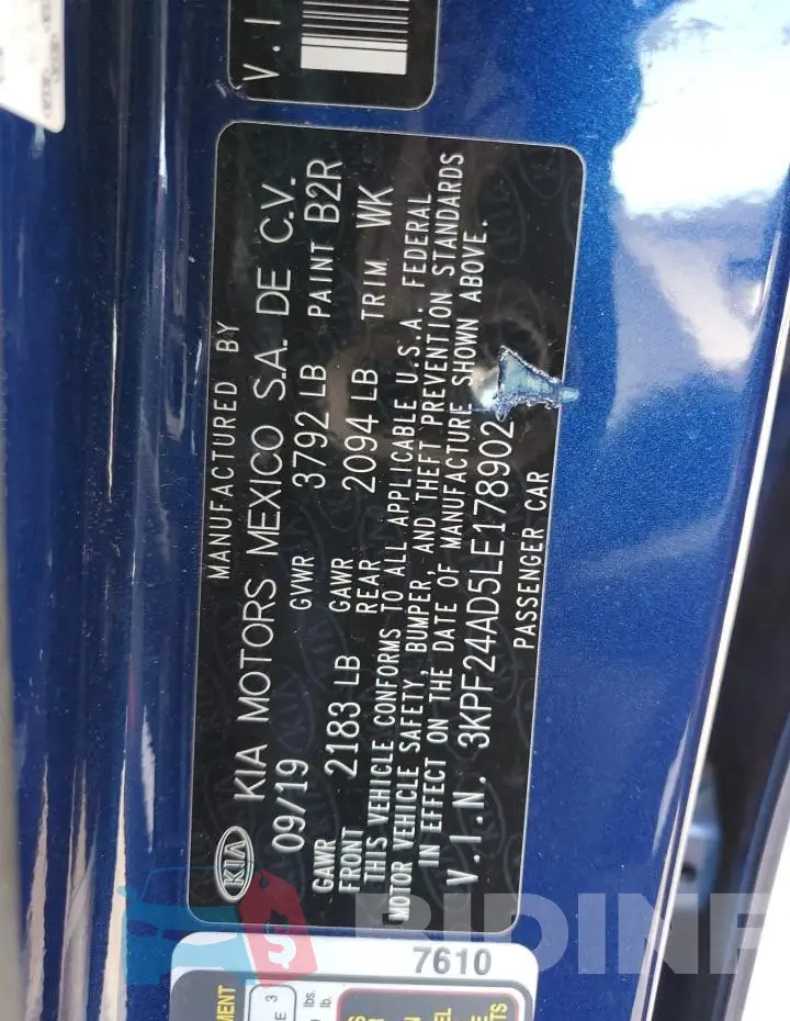 3KPF24AD5LE178902 Photo# 12