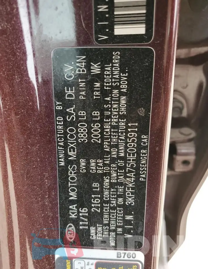 3KPFK4A75HE095911 Photo# 12