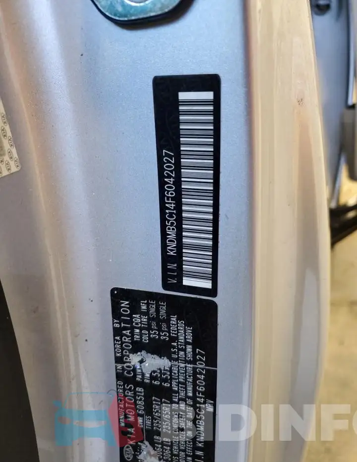 KNDMB5C14F6042027 Photo# 14