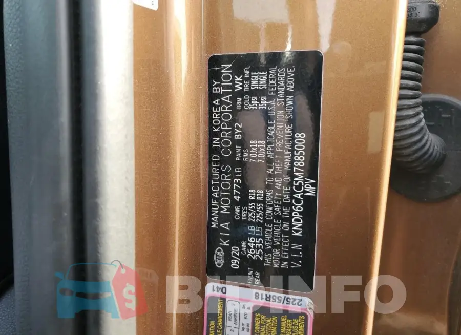 KNDP6CAC5M7885008 Photo# 13