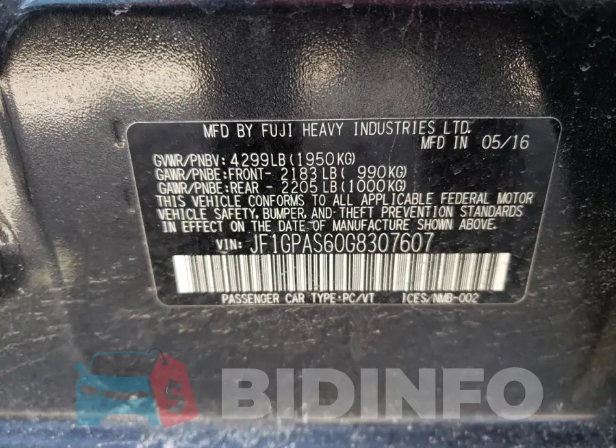 JF1GPAS60G8307607 Photo# 13