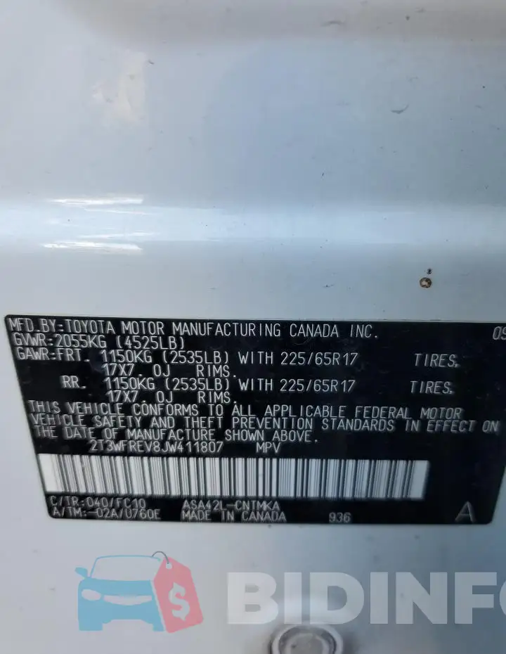 2T3WFREV8JW411807 Photo# 12
