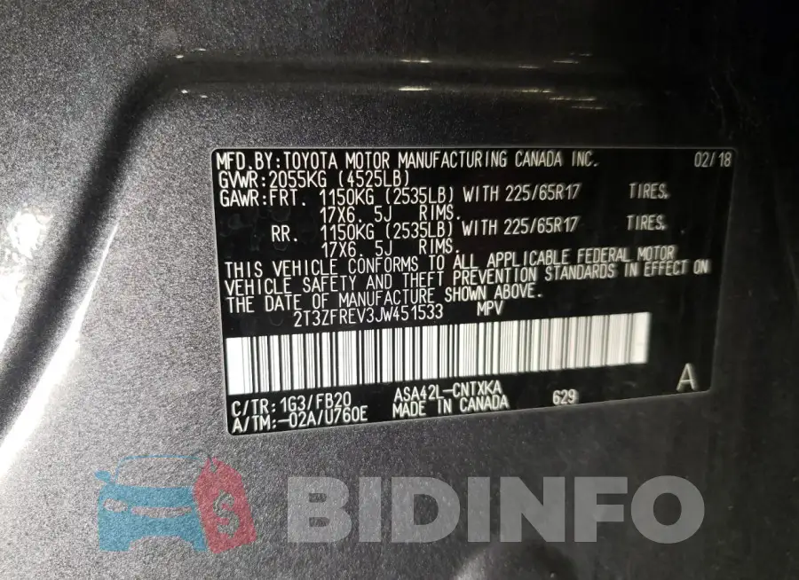 2T3ZFREV3JW451533 Photo# 13