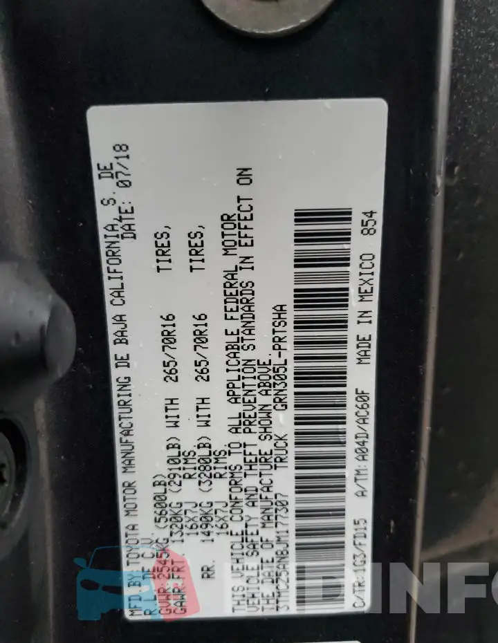 3TMCZ5AN8JM177307 Photo# 12