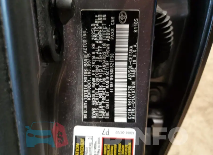 4T1BF1FK5GU521798 Photo# 12