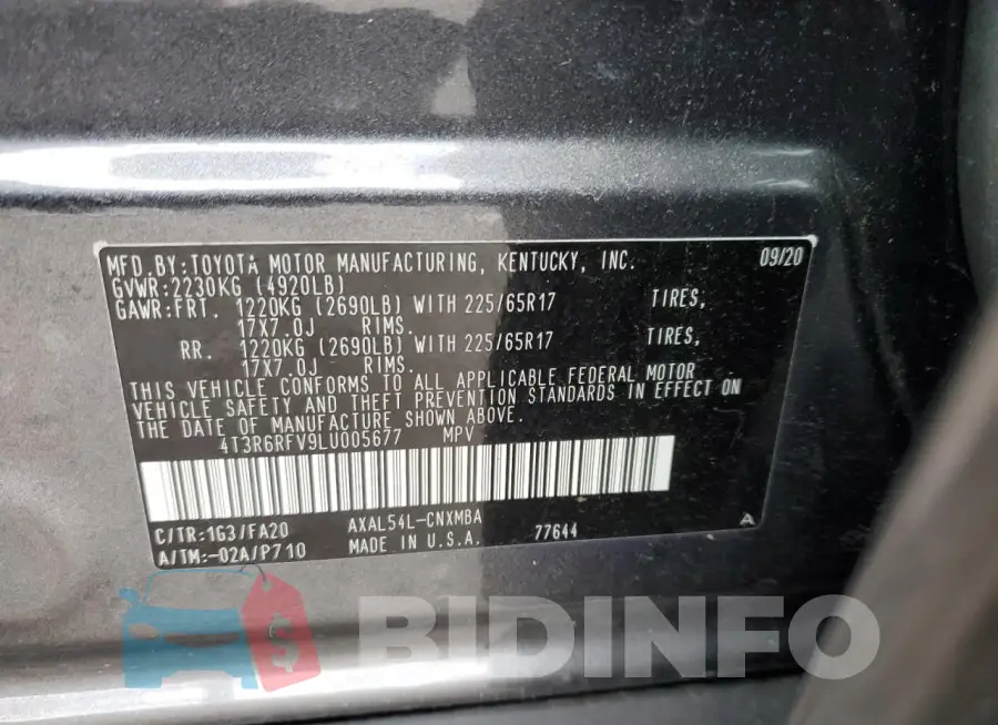 4T3R6RFV9LU005677 Photo# 12