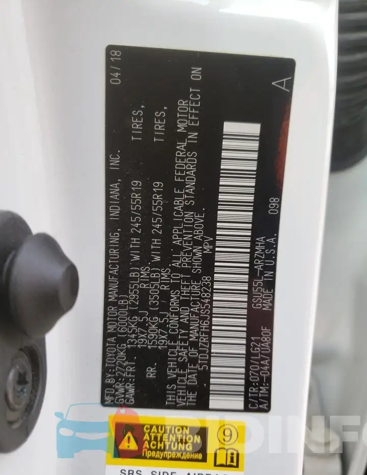 5TDJZRFH6JS548238 Photo# 13