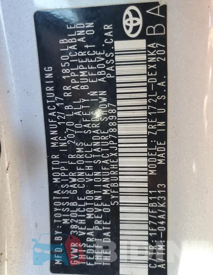 5YFBURHEXJP788987 Photo# 12
