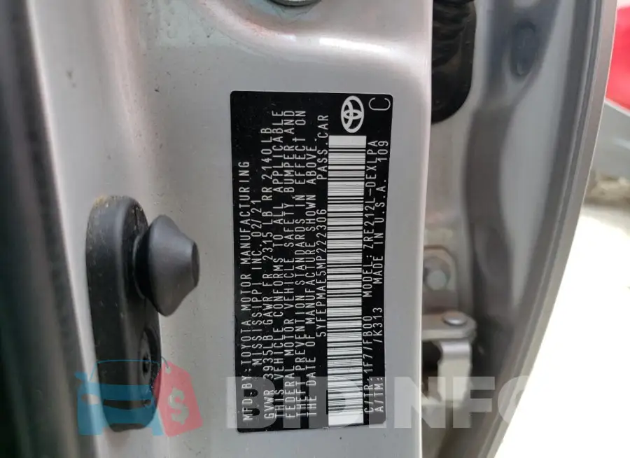 5YFEPMAE5MP222306 Photo# 12